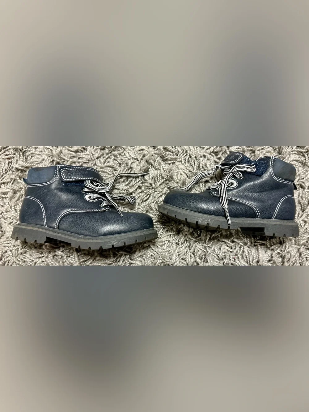 Carter's Navy Lace-Up Toddler Boots